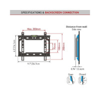 BARKAN E202+.B LCD TV zidni nosac do 43 inca