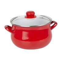 Set emajliranih šerpi 8delova 16-22 cm crvena 205002959