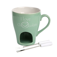 Foundue šolja sa 2 viljuškice mix 2dez.102003492